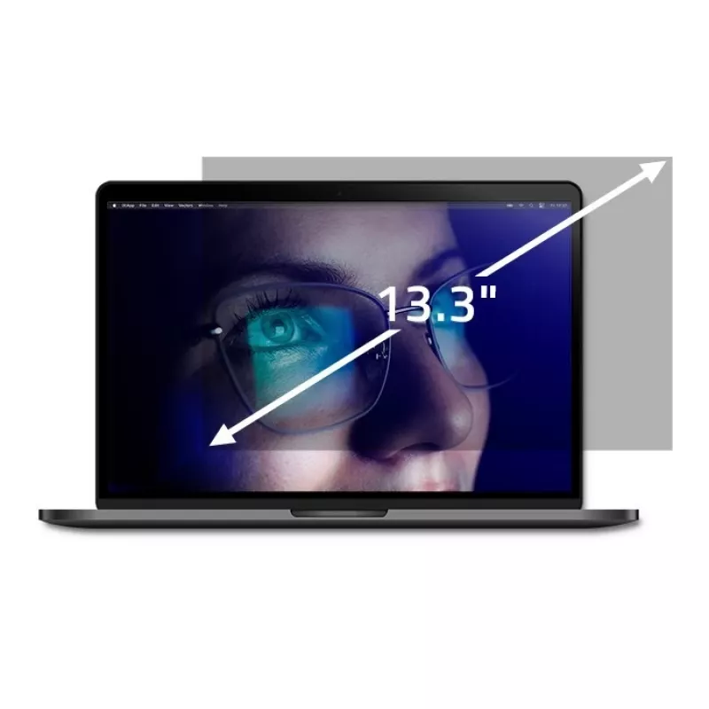 Qoltec 51050 Filtri Privacy per Display (13,3) (11.59, 16 : 9), Pellicola Protettiva per Notebook