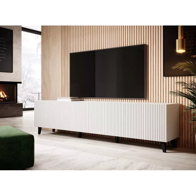 Cama RTV skapis PAFOS 200x42x52 balts matēts