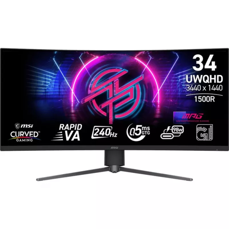 Monitors MSI MPG 346CQRFDE X24 34 collu izliekts Rapid VA 3440 x 1440