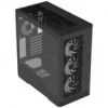 Datora korpuss AEROCOOL D520A Midi-Tower ATX rūdīts stikls RGB — melns