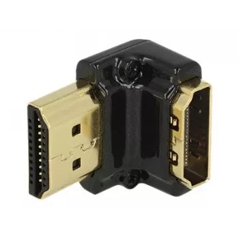 HDMI savienotājs DeLOCK 65662 90° Melns