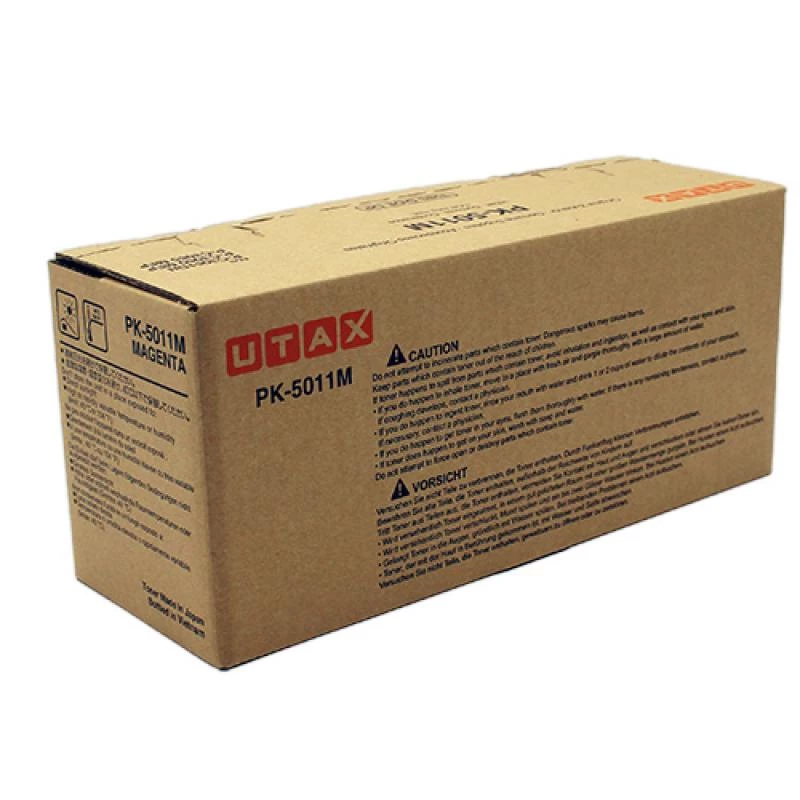 Utax 1T02NRBUT0/PK-5011M tonera komplekts fuksīna krāsā. 5K lapas pēc ISO/IEC 19798