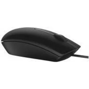 Dell MS116 - pele - optiskā - 2 pogas - vadu - USB - melna - mazumtirdzniecības iepakojumā - piemērota Chromebook 11 3180, 13 3380, Latitude 34XX, 5285 2-in-1, Precision 35XX, 55XX, 75XX, 77XX