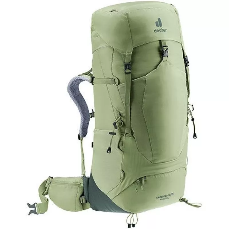 Deuter Aircontact Lite 45+10 SL sieviešu pārgājienu mugursoma, melna