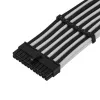 ATX pagarinātāja kabelis SILVERSTONE SST-PP07E-MBBW 30 cm melns/baltss