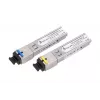 SFP WDM optisko raiduztvērēju pāris Extralink 1.25G 1310/1550nm vienmoda 3km SC DOM