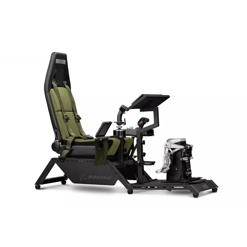 Next Level Racing Flight Simulator Boeing Military 396055 — īpašs lidojuma simulācijas sēdeklis, saderīgs ar jūgiem un pedāļiem