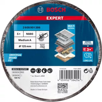 Bosch N880 Slīpēšanas disks metālam, krāsai, nerūsējošajam tēraudam, tēraudam