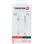 SWISSTEN Lightning uz 3,5 mm audio adapteris SW-LIGHT-3.5MM-W, 15 cm kabelis