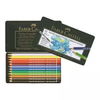 Krāsaini akvareļu zīmuļi Faber-Castell Albrecht Dürer Multi 12 gab., daudzkrāsu