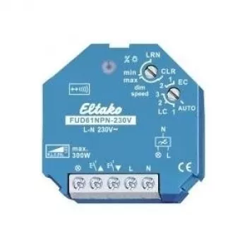 Dimmera slēdzis Eltako FUD61NPN-230V 30100835 230V – universāls padziļinātas montāžas dimmera modulis
