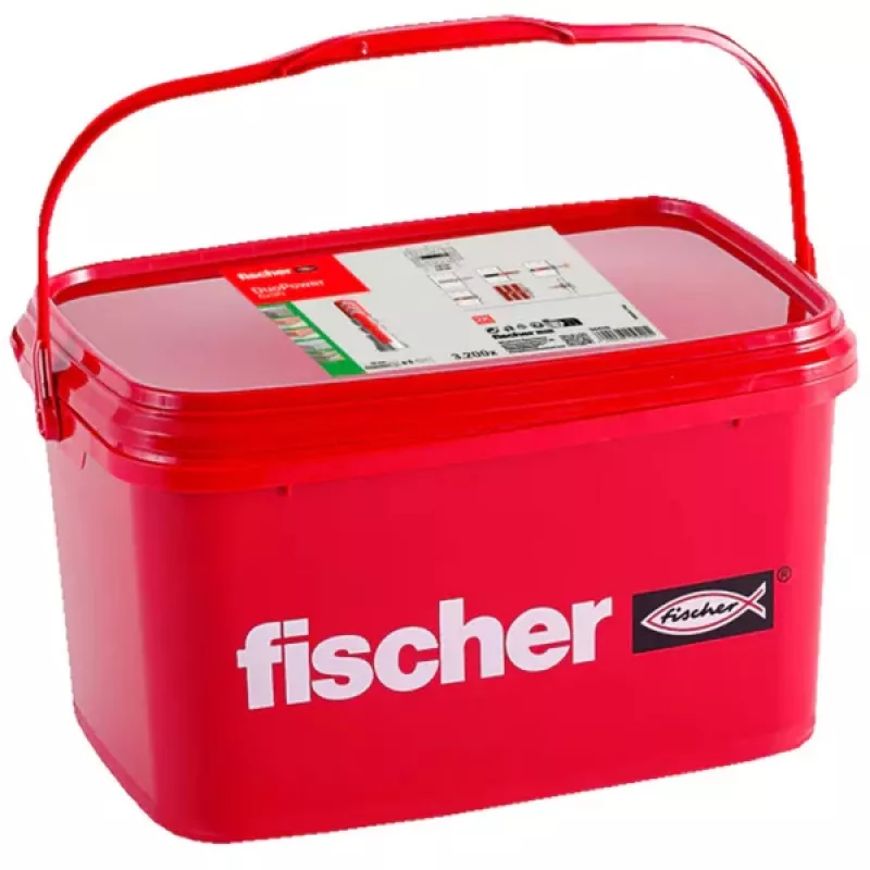 Sienas dībelis FISCHER DuoPower 6x30, universāls dībelis cietiem un dobiem materiāliem
