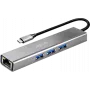 LogiLink USB 3.2 Gen1 centrmezgls, 3xUSB-A, 1xRJ45 Gigabit Ethernet (UA0461)