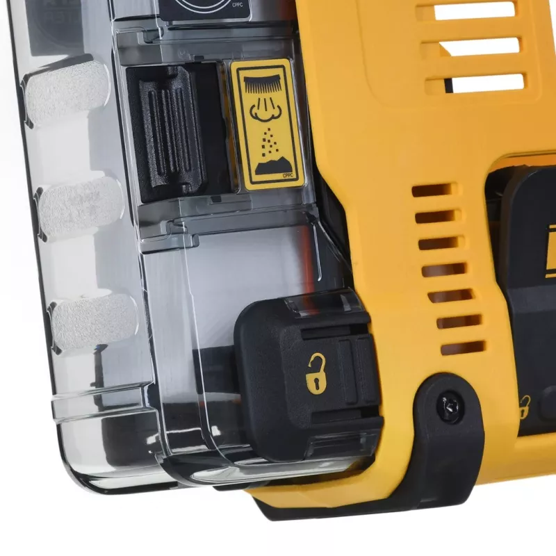 Putekļu nosūkšanas sistēma DeWalt D25303DH-XJ, pārnēsājama 340 mm, 1,4 kg, dzeltena