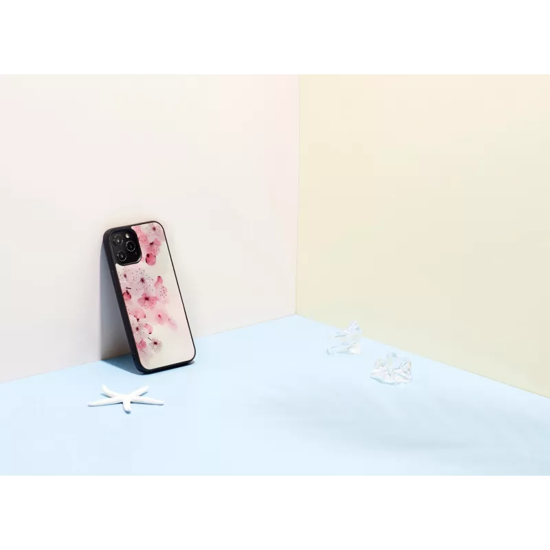 Aizsargmaciņš iKins Apple iPhone 12 / 12 Pro — ķiršu ziedu dizains