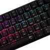 Mehāniskā spēļu tastatūra White Shark Shinobi-2 ar sarkanajiem slēdžiem, melna, ASV izkārtojums