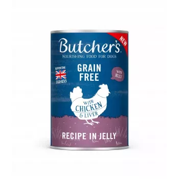 Mitrā suņu barība butcher's Oriģināls Recipe in Jelly 400 g — Vista, Pieauguši suņi