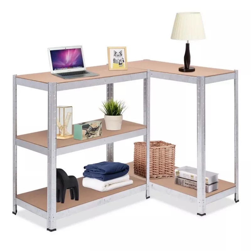 Plaukts GreenBlue GB378, cinkots metāls, 5 plaukti, cinkots tērauds, 900×400 mm, max 75 kg uz plauktu