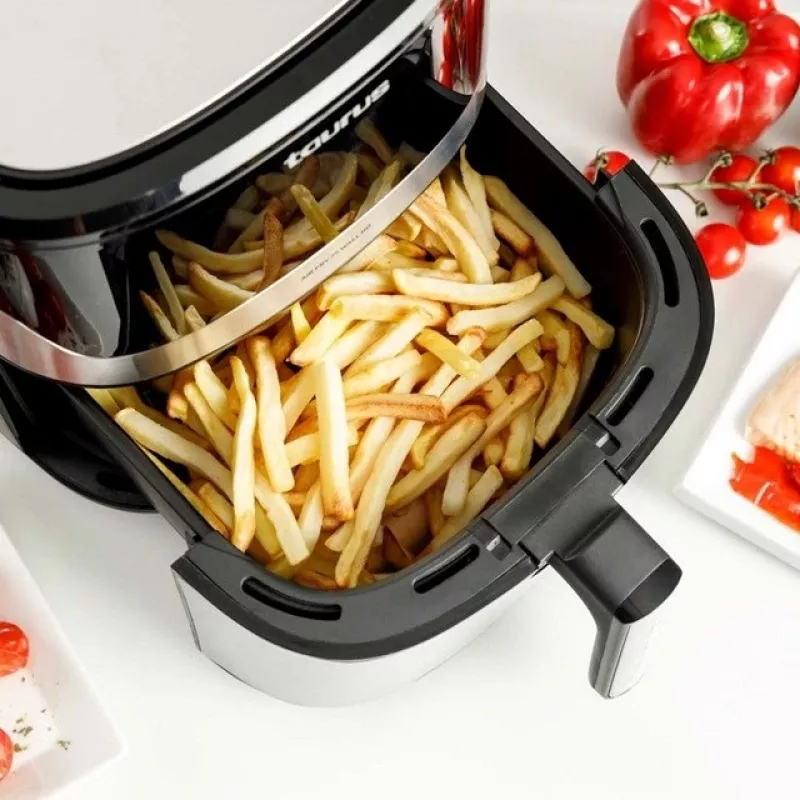 Gaisa fritieris Taurus Air Fry 7S 1600W 6.5L, nerūsējošais tērauds, 8 programmas, 80–200°C, skārienvadība