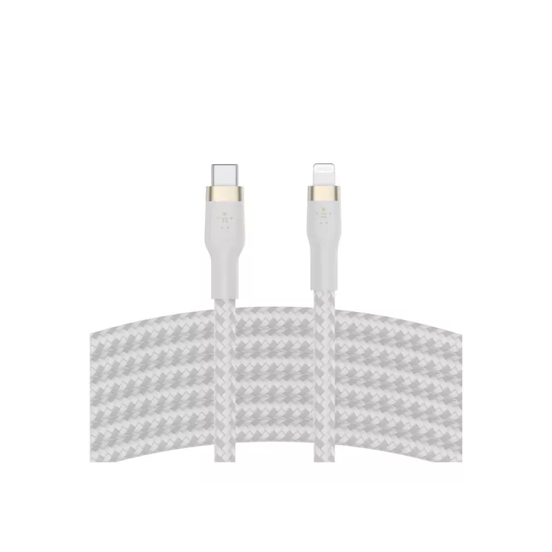 Belkin CAA011BT3MWH Lightning kabelis 3 m Balts