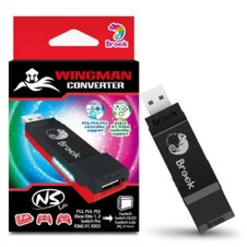 Brook Gaming Wingman USB kontrollera adapteris Nintendo Switch 1 & 2, FM00011766