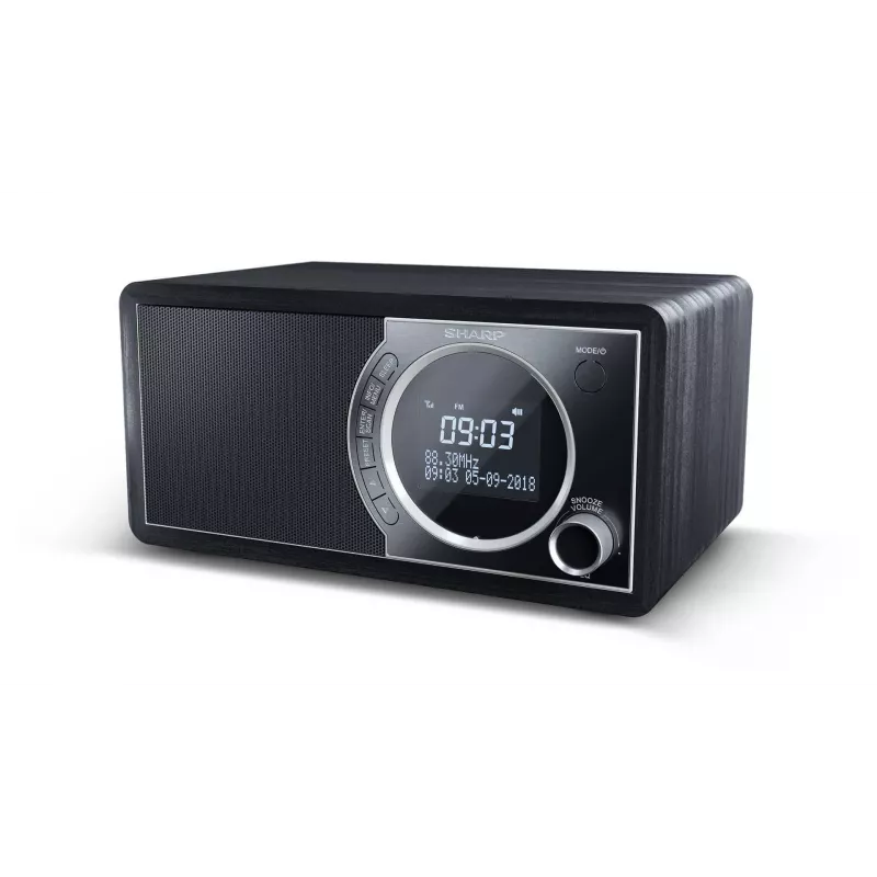 Sharp DR-450 digitālais radio - melns, Personīgais, Digitālais, DAB, DAB+, FM, 87,5 - 108 MHz, 174,928 - 239,2 MHz, 3 W