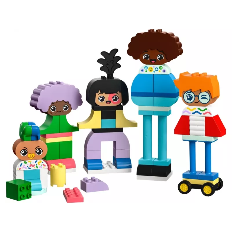 Konstruktors LEGO DUPLO 10423 uzbūvējamu cilvēku komplekts, 71 gab., vecumam no 3 gadiem, figūras augstums 260 mm