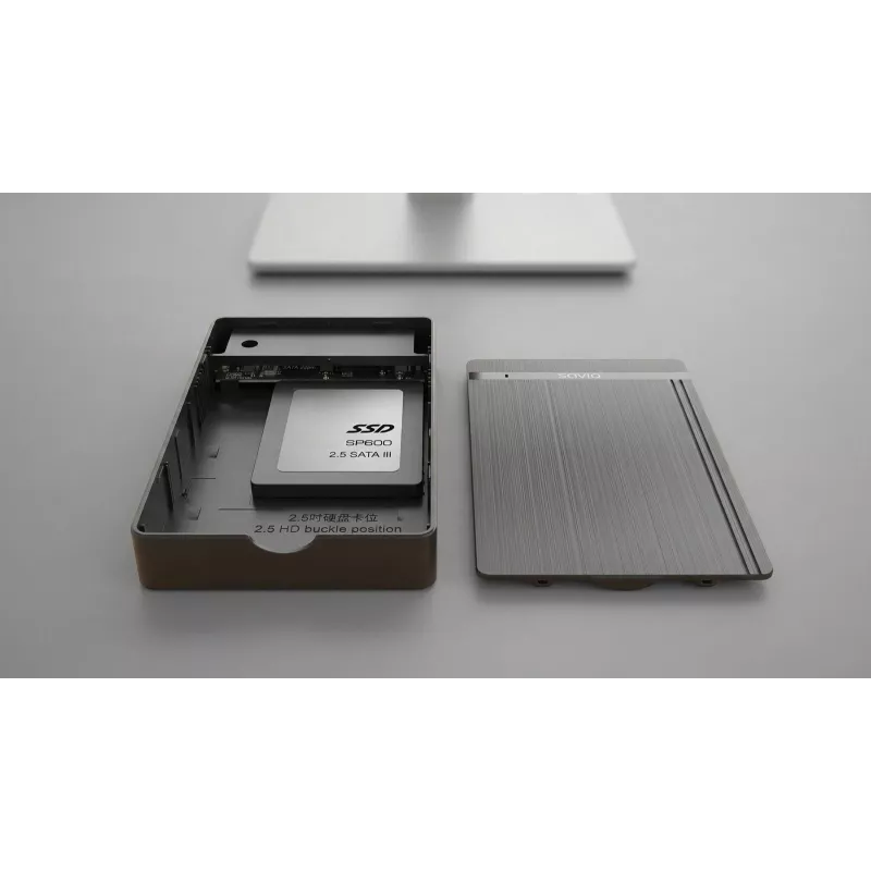 Obudowa na dysk zewnętrzny AK-87 SSD SATA / HDD 3.5