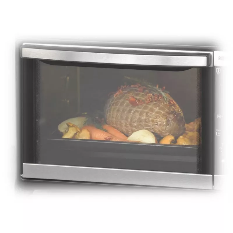 Rommelsbacher BG 1550 elektriskā krāsns, melna, 30 L, 80–230 °C, 7 režīmi, rotējošais iesms, 120 min taimeris