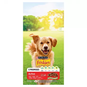 PURINA Friskies Active - sausā suņu barība - 10 kg