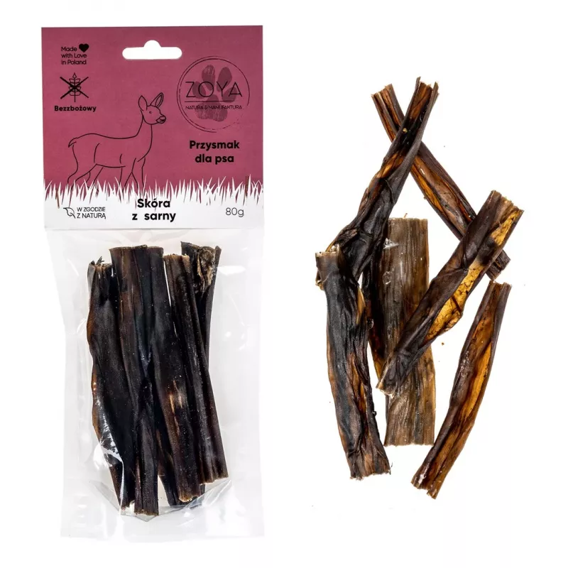 ZOYA stirnu āda - suņu kārums - 80g