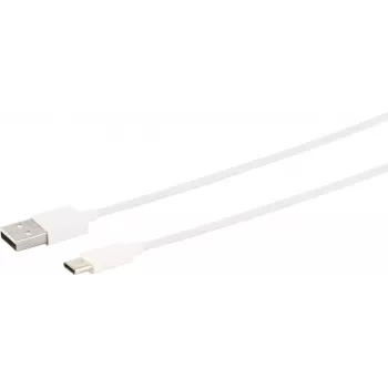USB kabelis S/CONN 14-13042 1,5 m USB A USB C balts
