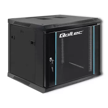Tīkla statīvs QOLTEC 9U modelis 54466 — atvērta rāmja 9U servera/statīva montāžas korpuss
