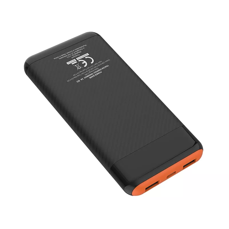 PowerBank EnerGo 10000mAh melns-oranžs