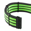 Iekšējais strāvas kabelis Cablemod CM-PCAB-BKIT-NKKLG-3PK-R melns zaļš