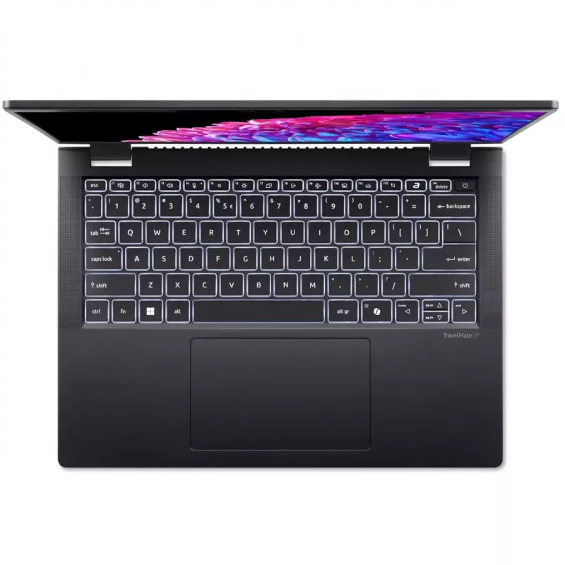 Acer TravelMate P6 14 TMP614-73-TCO - 180° eņģu dizains - Intel Core Ultra 5 125H / 1.2 GHz - Evo - Win 11 Pro - Intel Arc Graphics - 32 GB RAM - 1.024 TB SSD NVMe - 35,6 cm (14) (NX.B5LEG.002)