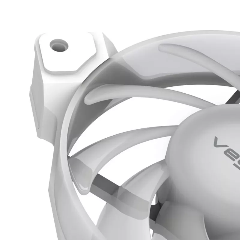 AKASA VEGAS A12 120mm ARGB korpusa ventilators - balts