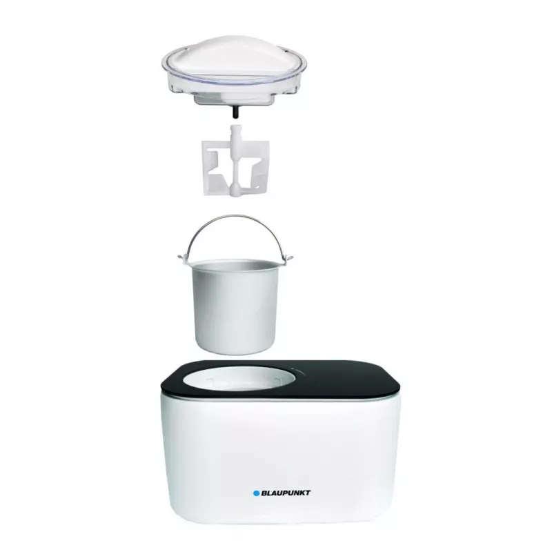 Saldējuma gatavotājs BLAUPUNKT ICM401 — automātisks, 1,5 L, nerūsējošā tērauda korpuss, 100 W, 220–240 V