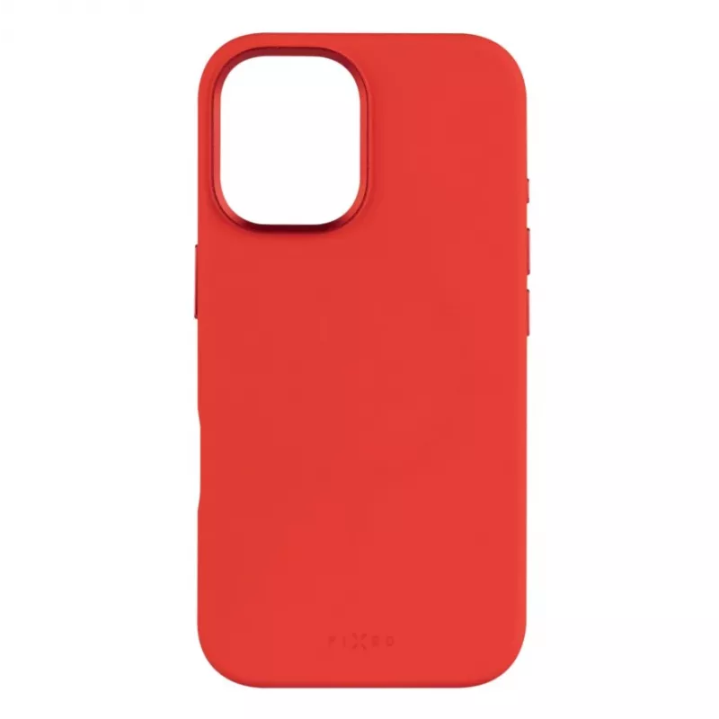 Fixed MagFlow | Aizmugures vāciņš | Apple | iPhone 16 | Šķidrais silikons | Sarkans