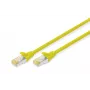 Patch Cord Digitus CAT 6A S/FTP DK-1644-A-0025/Y 0.25m dzeltena