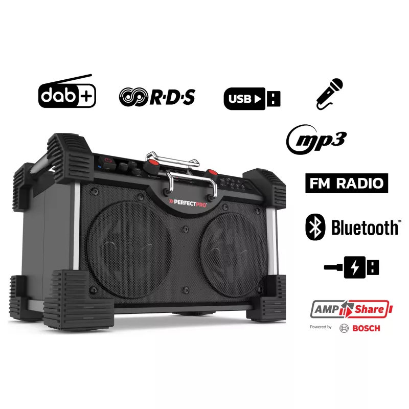 Perfectpro ROCKHART 18V Būvlaukuma radio