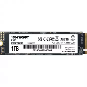 SSD disks Patriot P320 1TB M.2 2280 PCIe 3.0 x4 NVMe