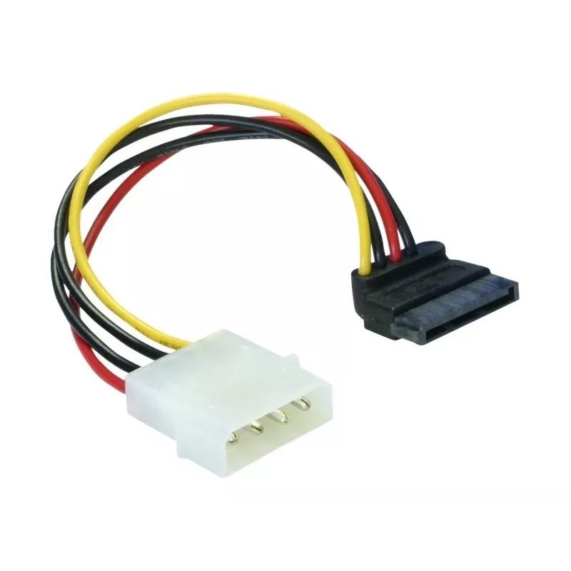 Barošanas kabelis SATA HDD 4‑pin vīrišķais leņķveida DeLOCK 60101