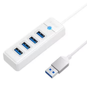 USB centrmezgls ORICO 4-Port USB 3.0 PW4U-U3 — 4x USB-A pieslēgvietas, USB 3.0 pārraide