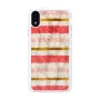 Aizsargājošs viedtālruņa maciņš iKins iPhone XR — Short Cake dizains, balts