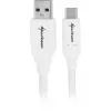 USB 3.2 Gen 2 kabelis, USB-A spraudnis > USB-C spraudnis (balts, 0,5 metri)
