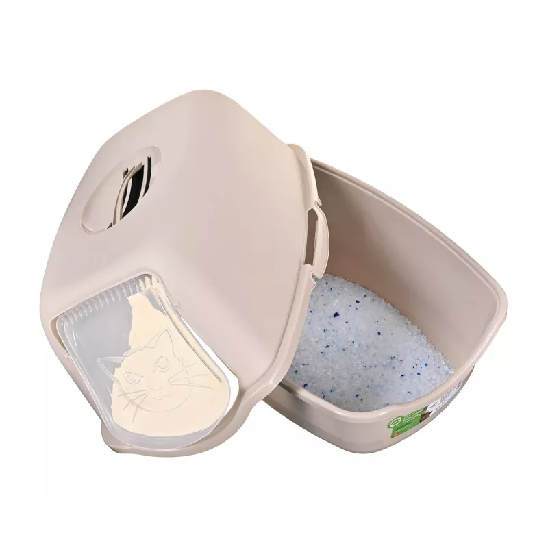 Kaku kaste DIAMENTIQ BAYA, plastmasa, maināmas durvis, 55,5×40×38,7 cm, bēša