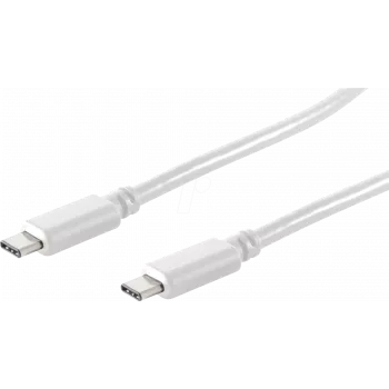 USB kabelis ShiverPeaks BS13-45156 1,5m USB 3.2 Gen 2 USB C Balts