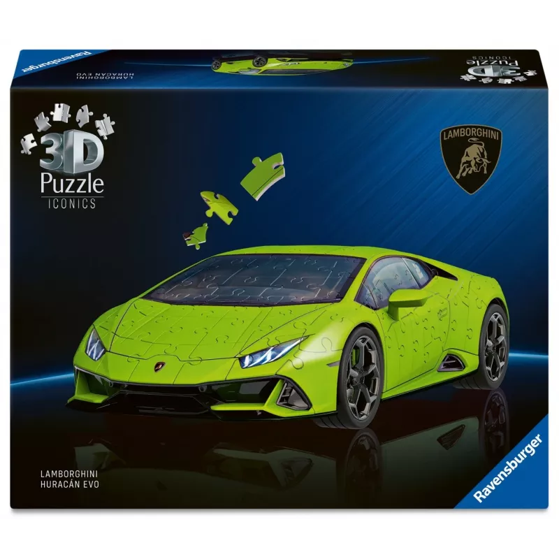 3D puzle 158 gabali Lamborghini Huracan EVO zaļš