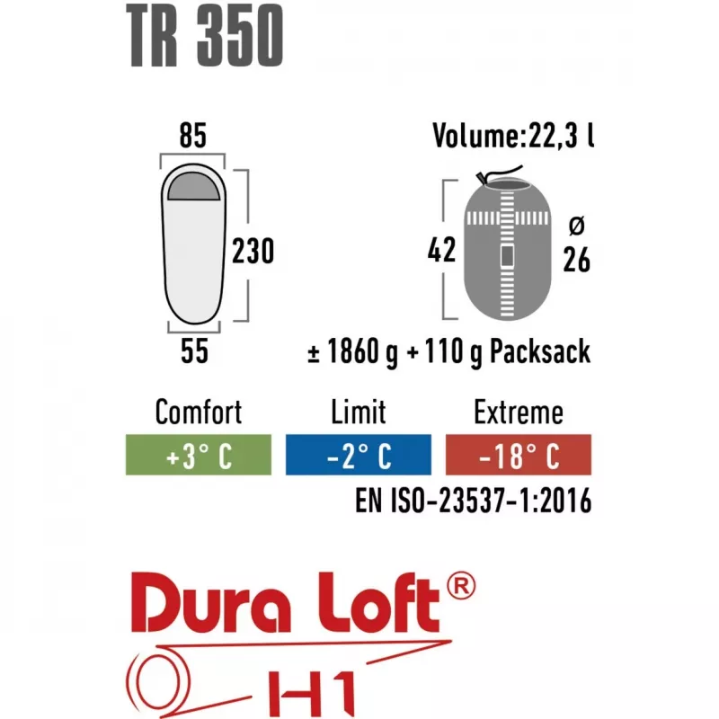 High Peak TR 350, guļammaiss (tumši s